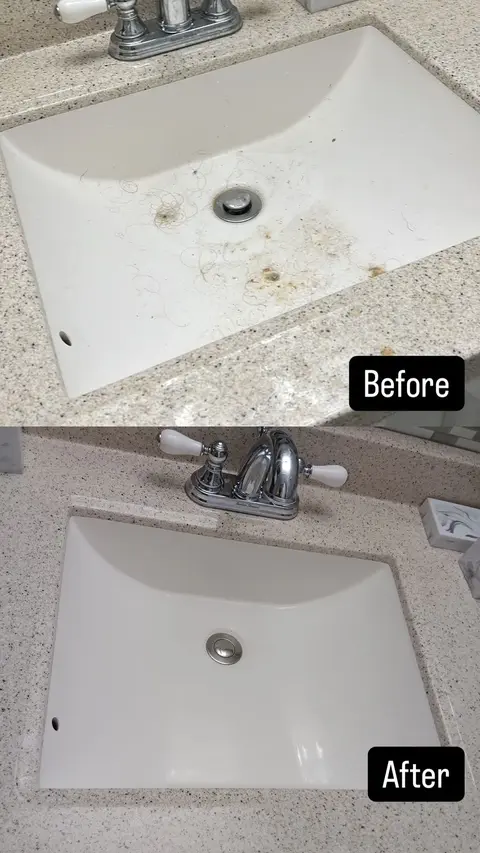 Before and after: Bathroom sink