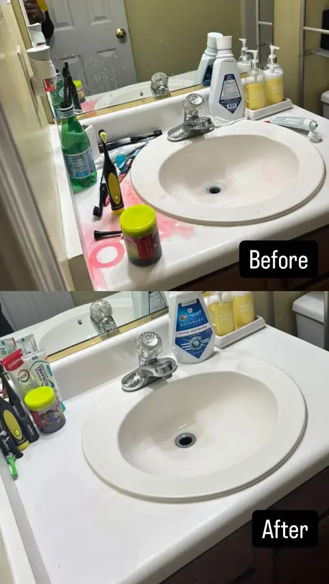 Before and after: Bathroom vanity
