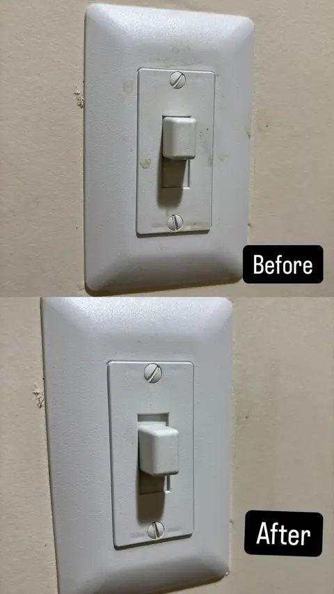 Before and after: Light switch