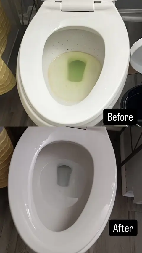 Before and after: Toilet