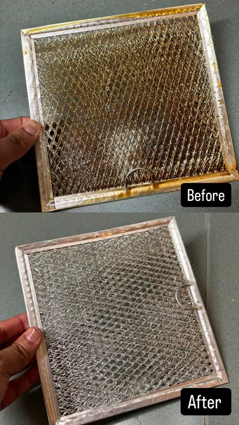 Before and after: Vent filter
